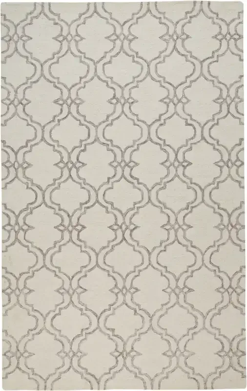 Feizy I8079LGY Rhett Hand Tufted Gray / Ivory Area Rugs