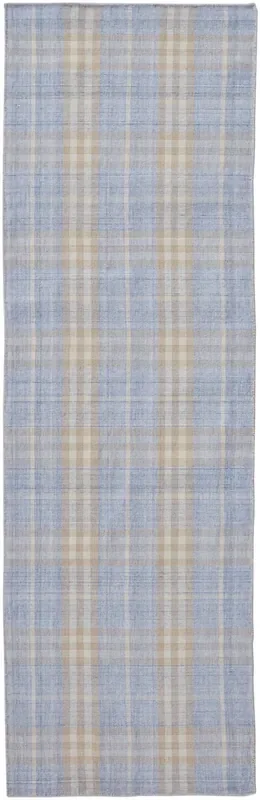 Feizy R8054GRY Jemma Flatweave Blue / Tan Area Rugs