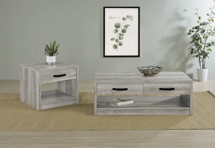 Felix Gray Driftwood 2-Piece Coffee and End Table Set