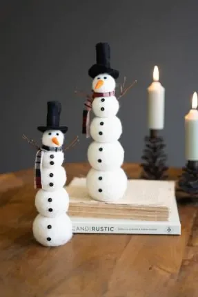 Felt Snowmen Each