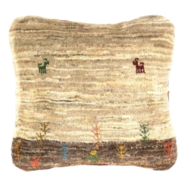Fine Hand Knotted Persian Gabbeh Pillow
