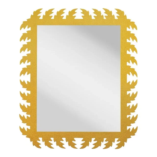 Fleur Home Audubon Rectangle Mirror in Gold Leaf, 24×38