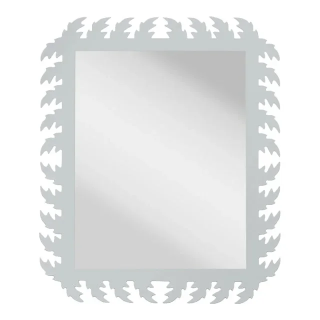 Fleur Home Audubon Rectangle Mirror in Pelican Gray, 38×48