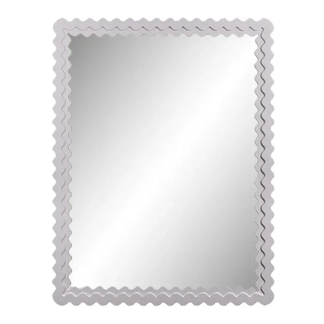 Fleur Home Carnival Chaos Rectangle Mirror in Lite Lavender, 30×40
