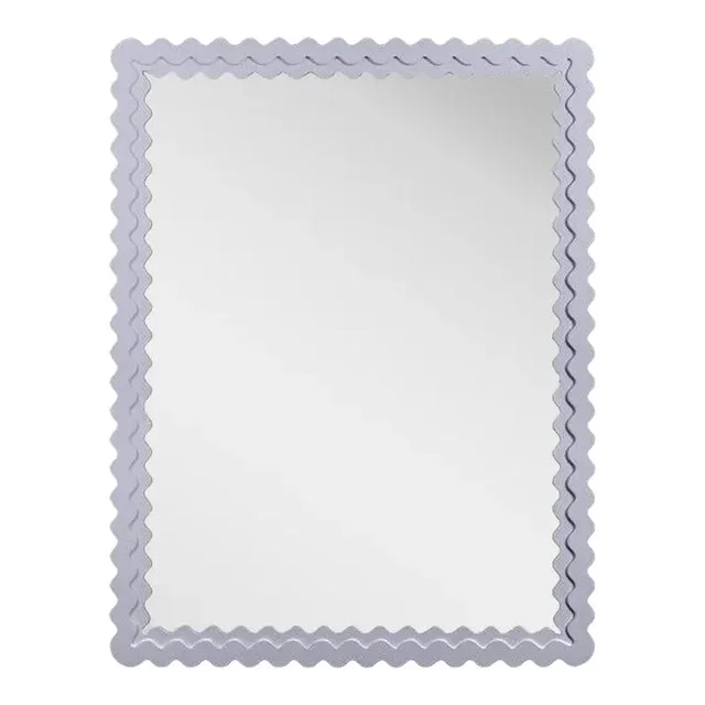 Fleur Home Carnival Chaos Rectangle Mirror in Spring Iris, 24×36