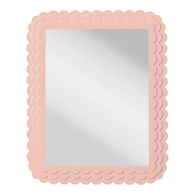 Fleur Home Carnival Krewe Rectangle Mirror in Salmon Berry, 30×40