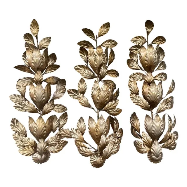 Florentine Hollywood Regency Wall Lights, Set of 3