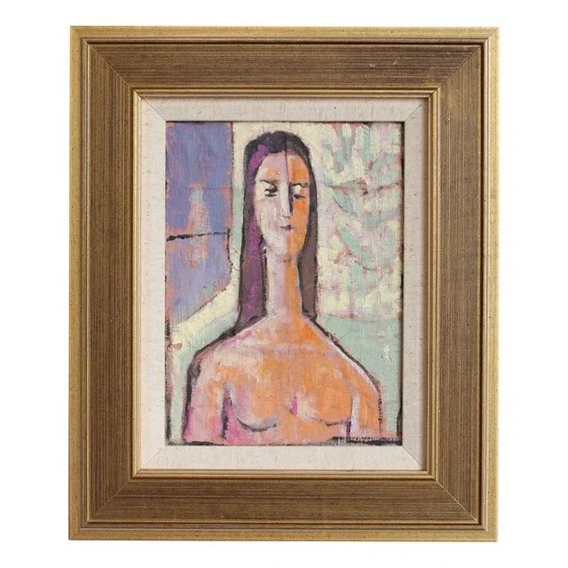 Florentine School Artist, Prisms of Identity: A Portrait Series I, 1980s-1990s, Acrylic on Canvas, Framed