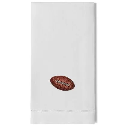 Football Hand Towel by Henry Handwork