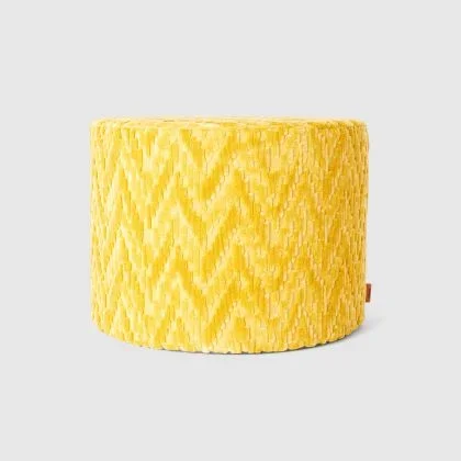 Fossile Cylinder Pouf by Missoni Home