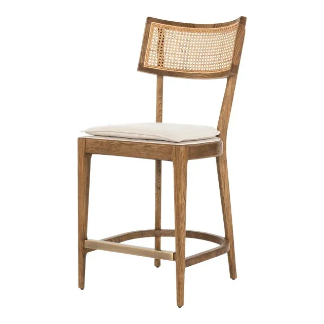 Four Hands Britt Counter Stool, Savile Flax