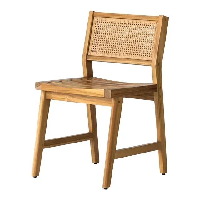Four Hands Merit Outdoor Dining Chair, Natural Teak