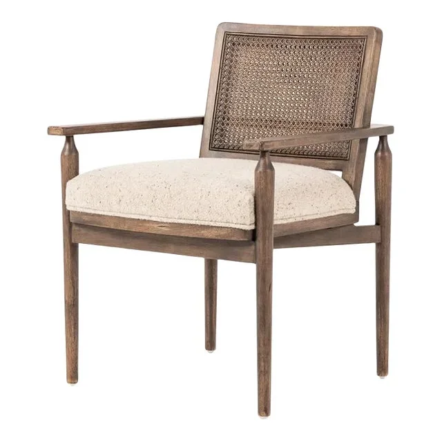 Four Hands Xavier Dining Armchair, Hasselt Taupe