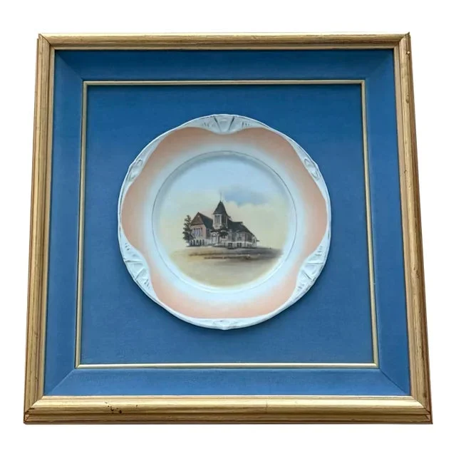 Framed Vintage Collector Plate