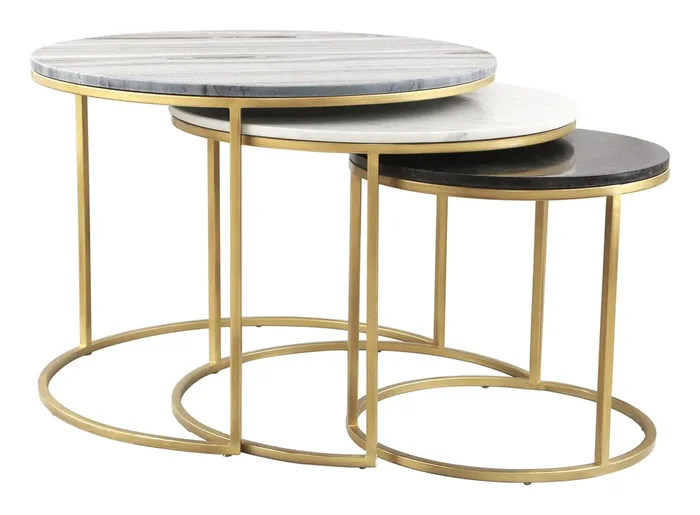 Franco Nesting Coffee Tables Multicolor