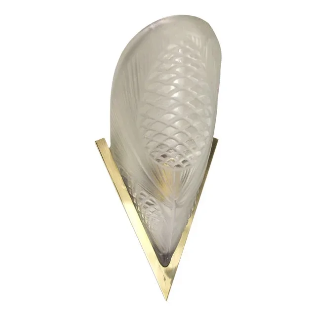French Art Deco Wall Light from Degue, 1930s