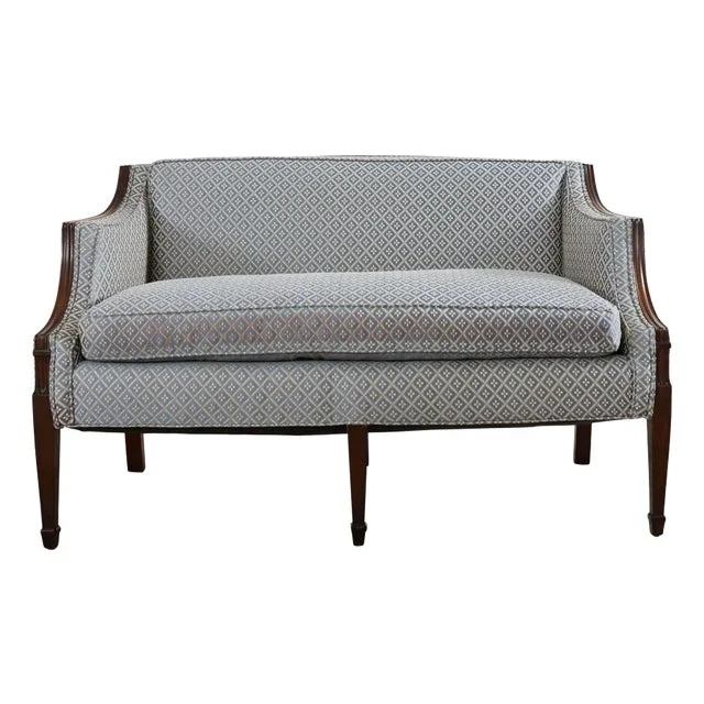 French Louis XVI Style Mahogany Settee