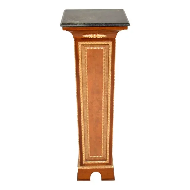 French Marble Top Pedestal Column, 1960s
