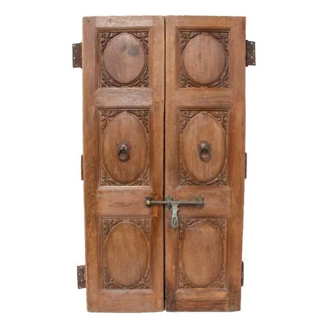 French Solid Door Raised Medallions