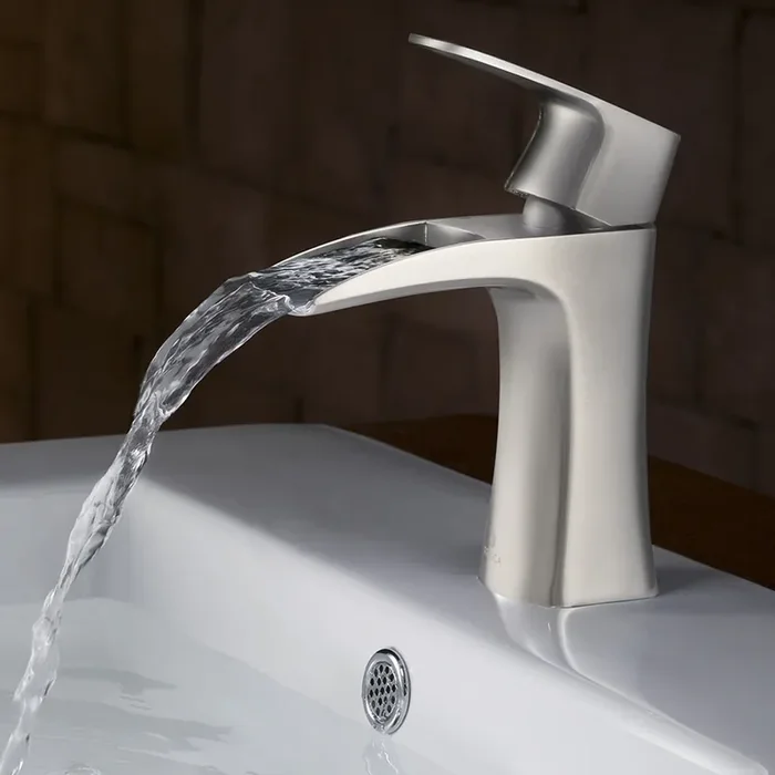 Fresca Fortore Single Hole Mount Bathroom Vanity Faucet – Brushed Nickel – FFT3071BN