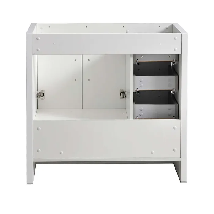 Fresca Imperia 36″ Glossy White Free Standing Modern Bathroom Cabinet – Left Version – FCB9436WH-L