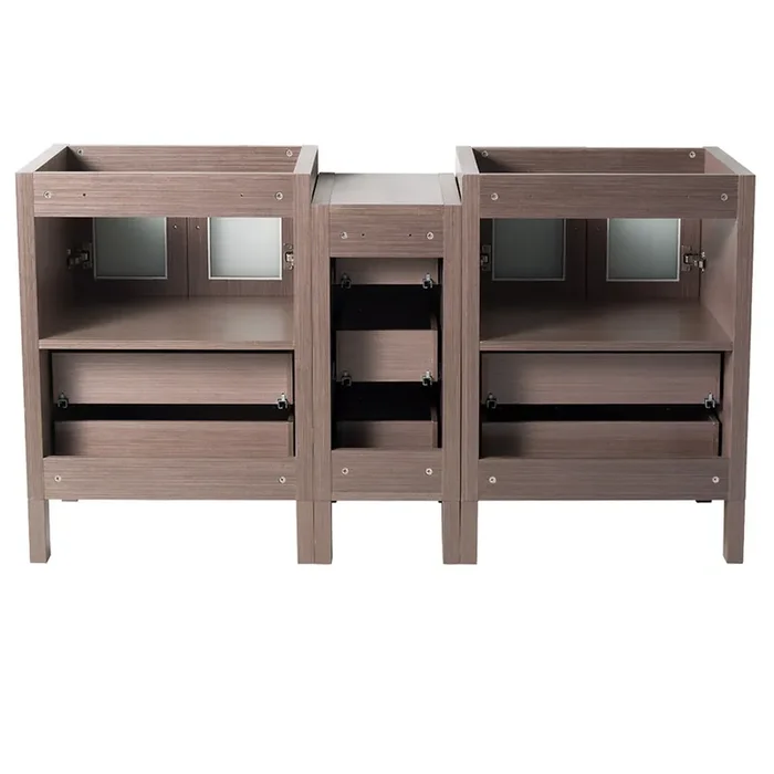 Fresca Torino 60″ Gray Oak Modern Bathroom Cabinets – FCB62-241224GO