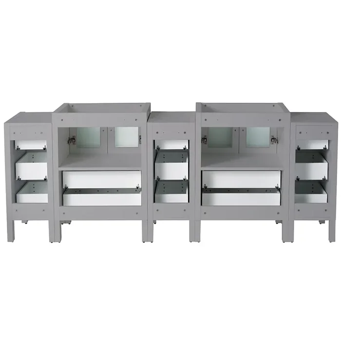 Fresca Torino 72″ Gray Modern Bathroom Cabinets – FCB62-72GR