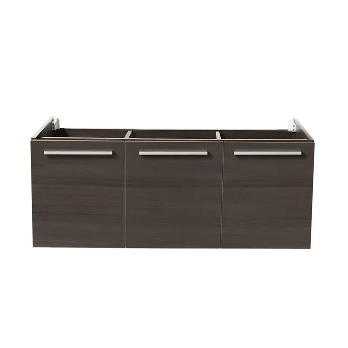 Fresca Vista 48″ Gray Oak Wall Hung Double Sink Modern Bathroom Cabinet – FCB8092GO-D