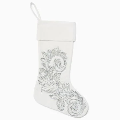 Frosty Holiday Stocking by Sferra