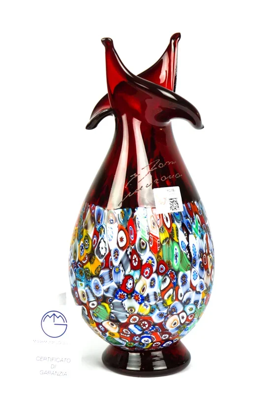 Fuego – Vaso In Vetro Di Murano Rosso “Fassa”