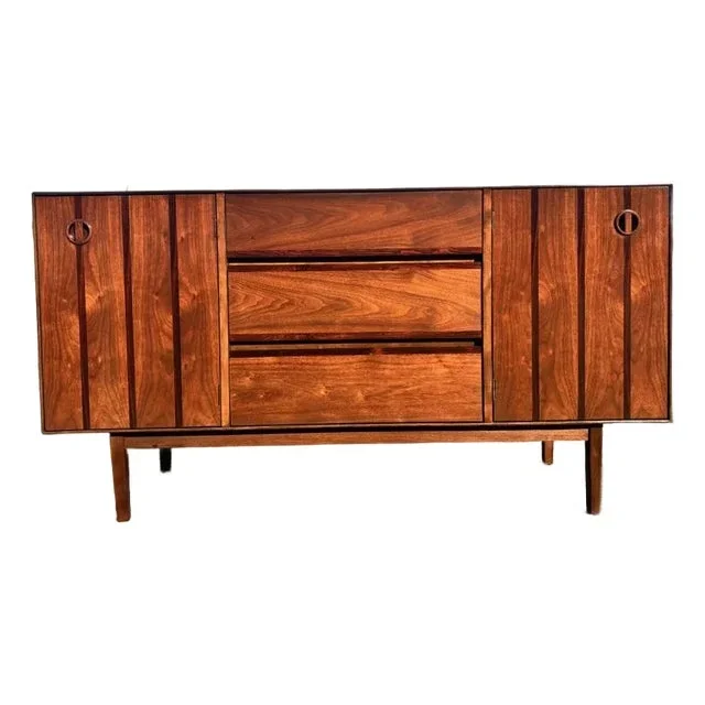 Fully-Refinished Mid Century Stanley Credenza