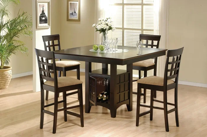 Gabriel Cappuccino Square Counter Height Dining Set