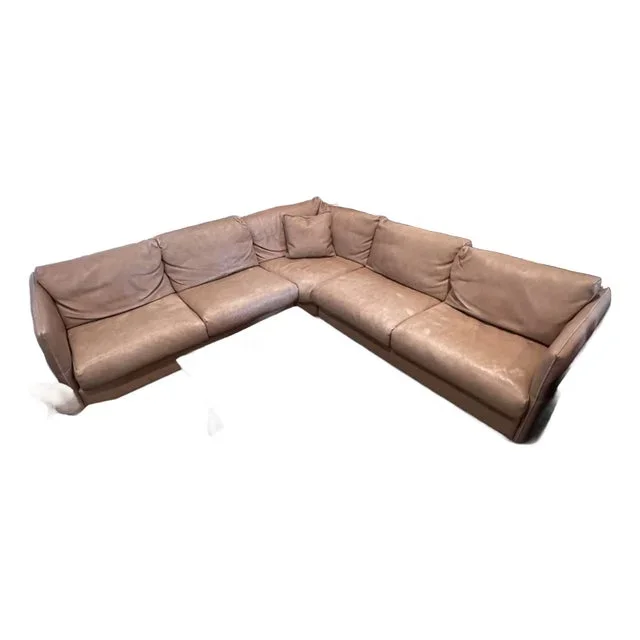 Gamma Italian Leather Sectional Sofa