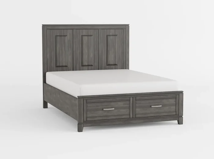 Garretson Gray Full Storage Platform Bed