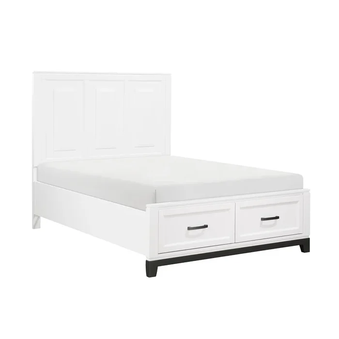 Garretson White Full Storage Platform Bed