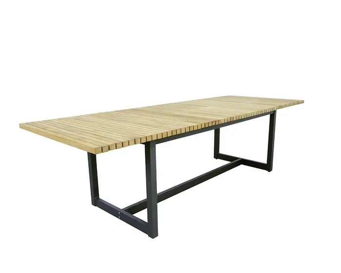 Geneve Extension Dining Table – Natural – 80″ To 104″