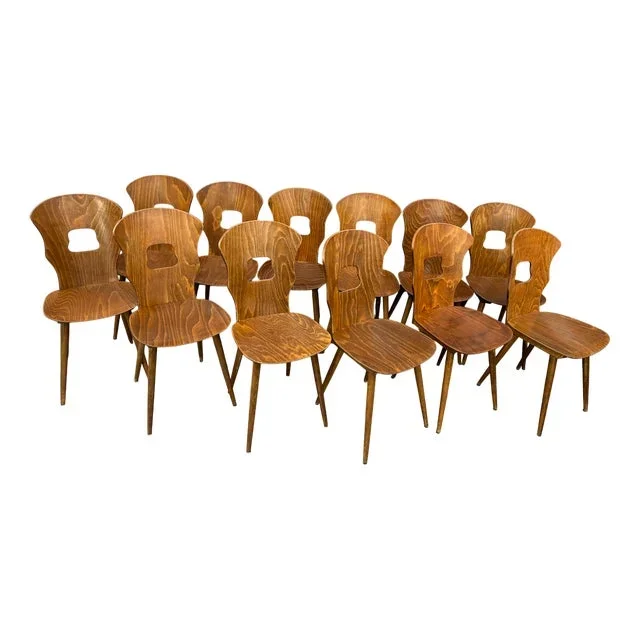 Gentiane Model Chairs attributed to Joamin Baumann, 1970s, Set of 12