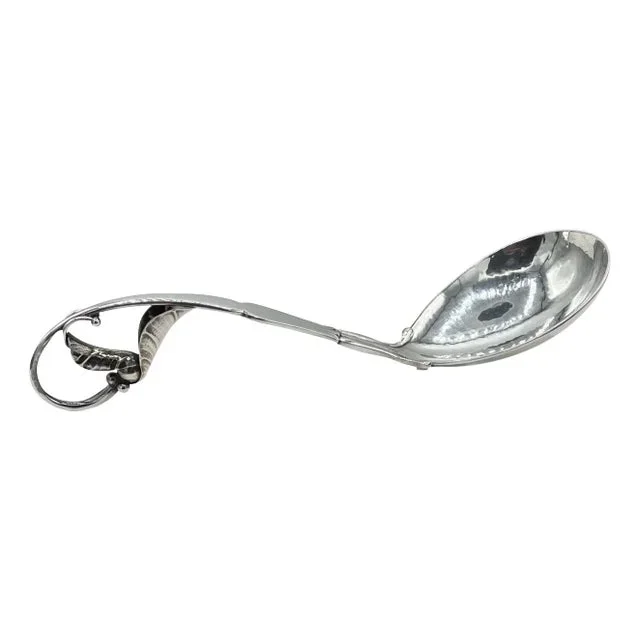 Georg Jensen Sterling Silver Ornamental Serving Spoon #141