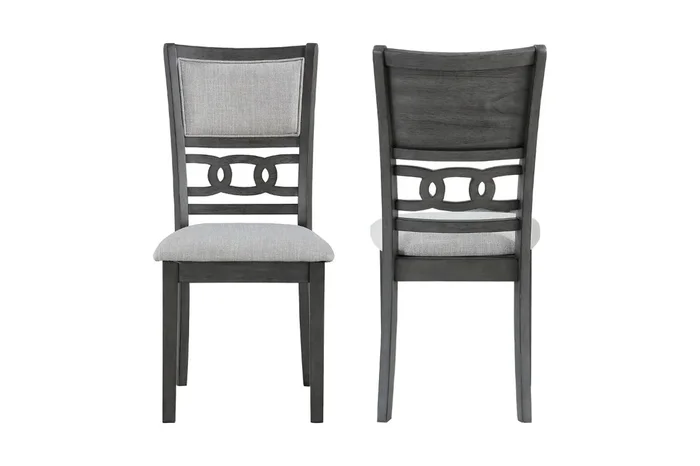 Gia Side Chair in Gray, Set of 2
