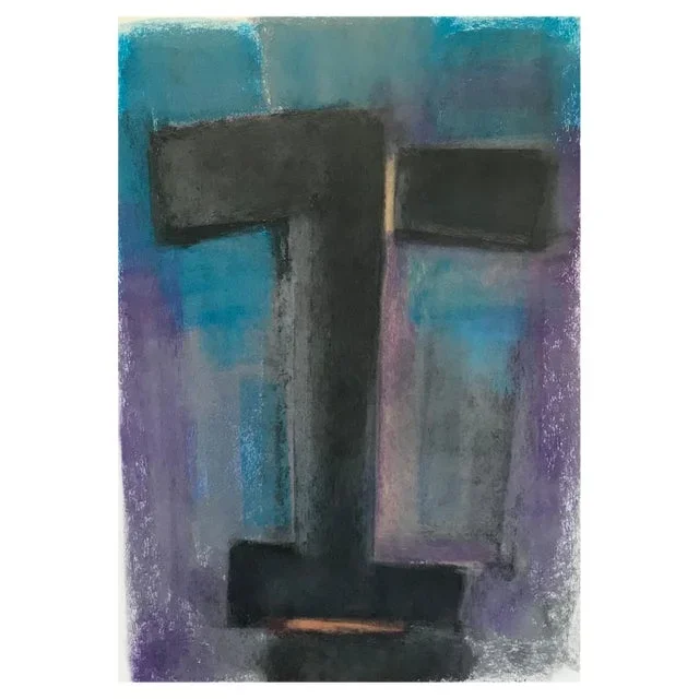 Gilbert Pauli, Face of the Soul No.5, Pastel on Paper, 2019