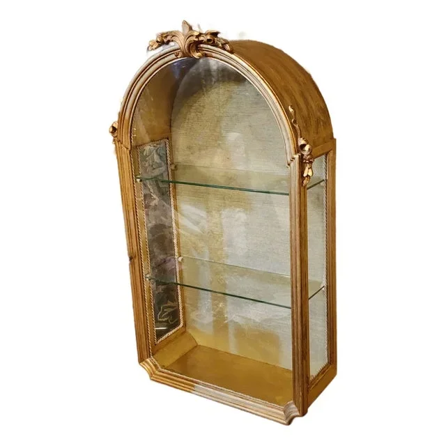 Giltwood Wall Vitrine
