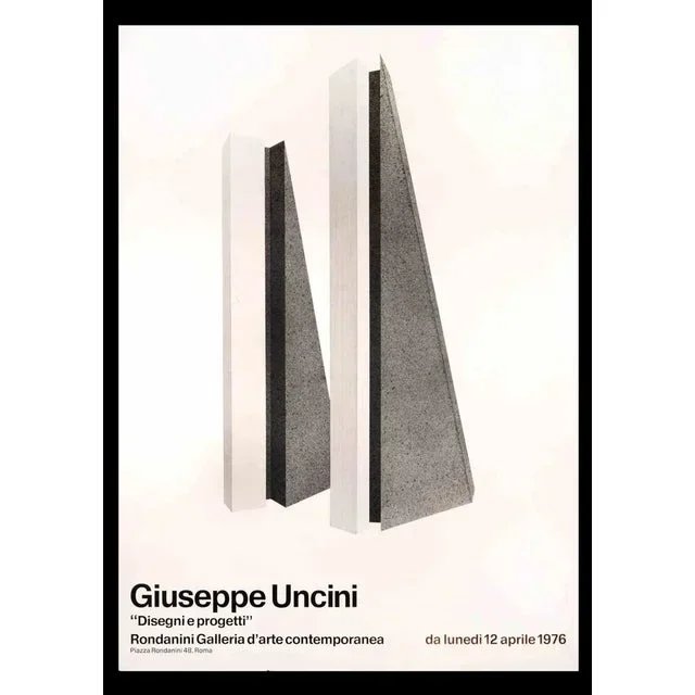 Giuseppe Uncini, Drawings and Projects, Offset Print, 1976