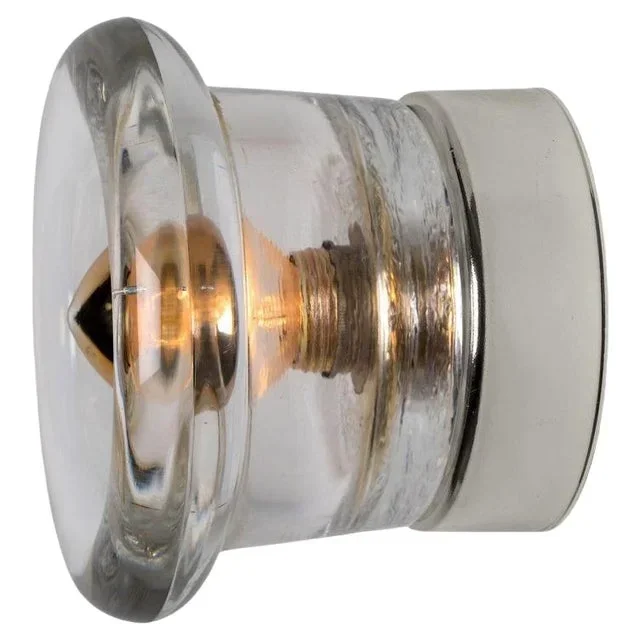 Glass Chrome Wall Sconce attributed to Cosack Leuchten, 1970s