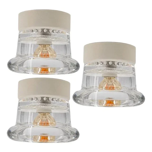 Glass Wall Sconce attributed to Cosack Leuchten, 1970s