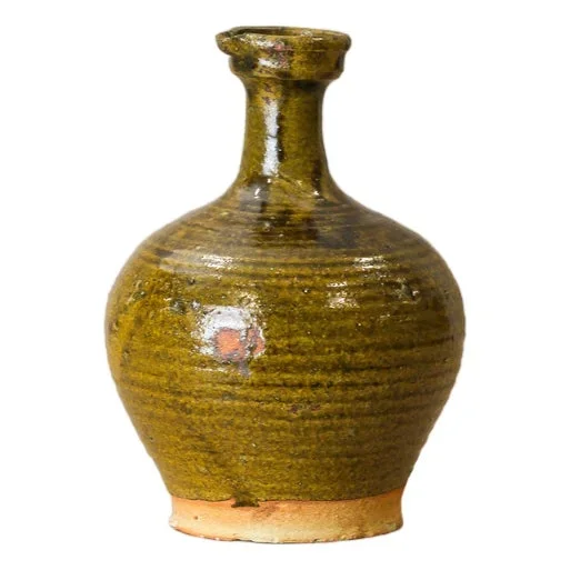 Glazed Bottle Vase