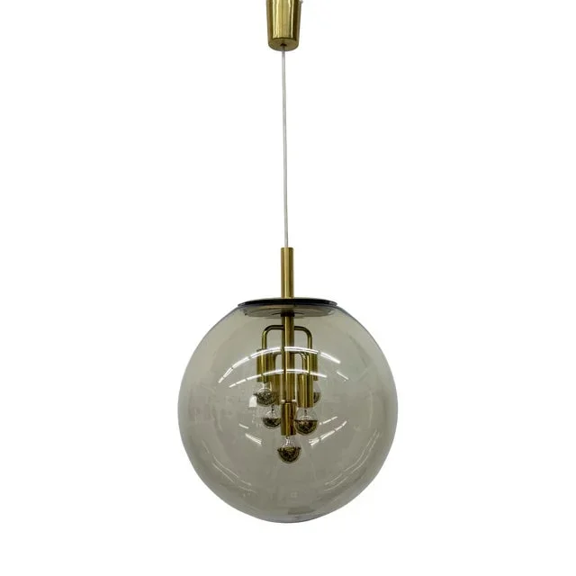Globe Glass Hanging Lamp from Doria Leuchten, 1970s