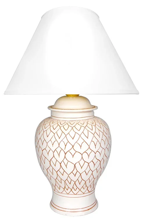 Graffito Bianco (lampshade not included)