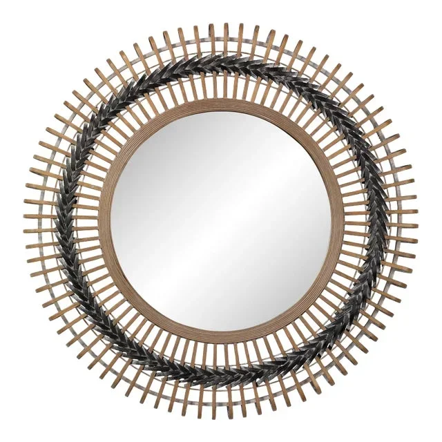 Grove Bamboo Braided Mirror
