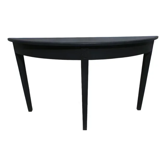 Gustavian Style Black Console Table