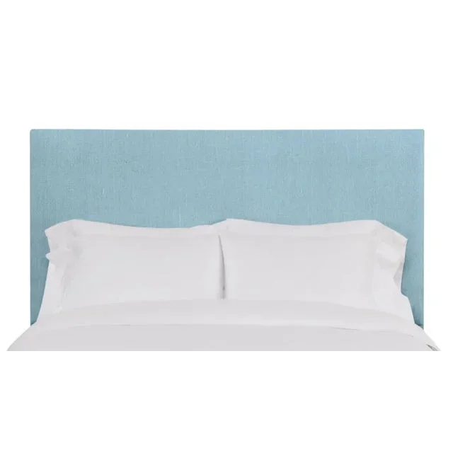 Hadley Twin Headboard, Mosaic Blue Linen